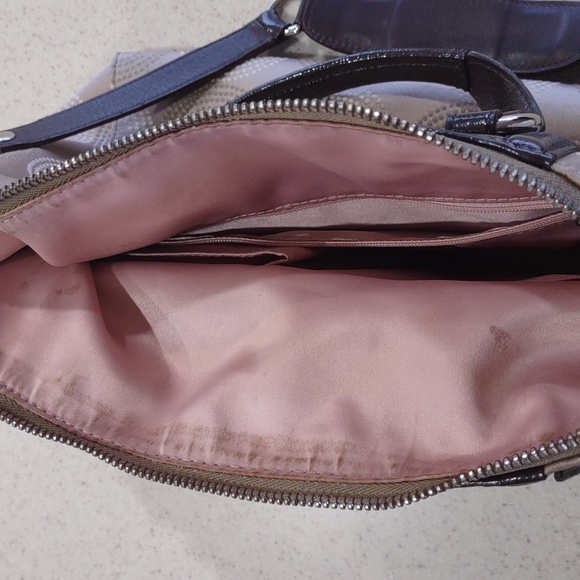 Coach Ashley Signature Satchel in Tan and Brown With Detachable Shoulder Strap - Picture 9 of 16